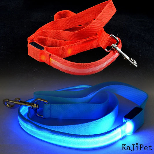 LED Dog Leash Light Luminous Pet Dog Lead Leash